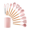 Silicone Pink Kitchenware Utensils Set