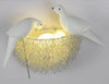 Bird Nest LED Wall Lamp Children Bedroom