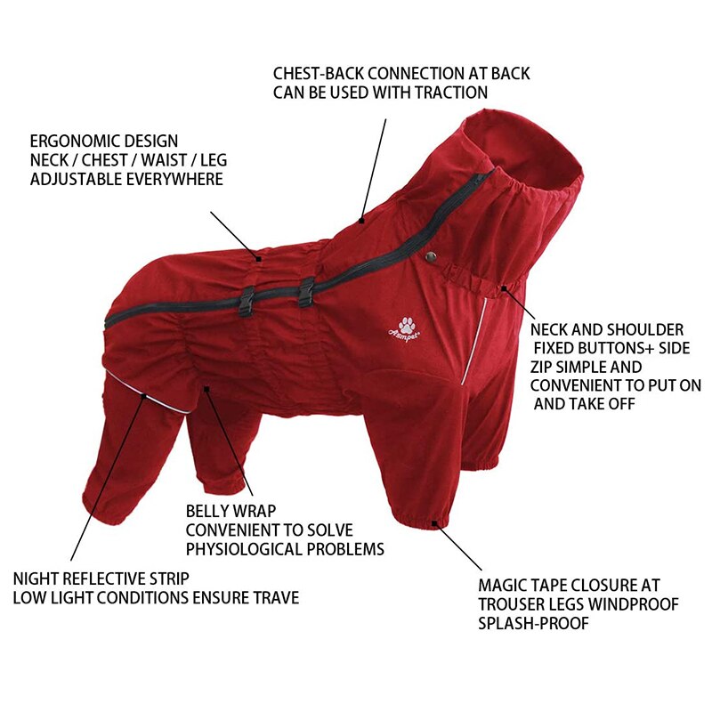 Outdoor Jacket Waterproof for Pet Dog