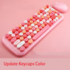 Wireless Keyboard Set Mixed Candy Color