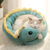 Dinosaur Round Small Bed For Cat