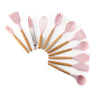 Silicone Pink Kitchenware Utensils Set