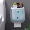 Waterproof Paper Holder Trash Can and Toilet Brush