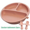 Silicone Suction Baby Plate with Spoon