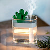 Ultrasonic Air Humidifier Clear Cactus Color Light Mist Maker