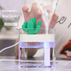 Ultrasonic Air Humidifier Clear Cactus Color Light Mist Maker