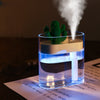 Ultrasonic Air Humidifier Clear Cactus Color Light Mist Maker