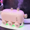 Mini Train Oil Mist Maker With Color LED Light