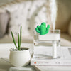 Ultrasonic Air Humidifier Clear Cactus Color Light Mist Maker