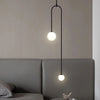 Nordic minimalist bedroom bedside chandelier