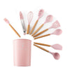 Silicone Pink Kitchenware Utensils Set