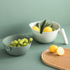 Two in One Handheld Storage Basket Drain Bowl