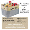 Personalized Pet Dog Toy Storage Basket