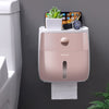 Waterproof Paper Holder Trash Can and Toilet Brush