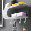 Multifunction Soap Holder With Hooks