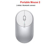 Wireless Mouse Optical Mute Portable Light